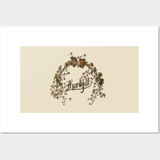 Thanksgiving Wreath Posters and Art